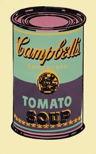Campbell's Soup Can, 1965 (Green and Purple) by Andy Warhol