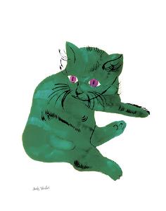Cat From "25 Cats Named Sam and One Blue Pussy" , c. 1954 (Green Cat)