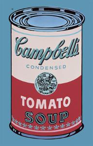 Colored Campbell's Soup Can, 1965 (pink & red) by Andy Warhol