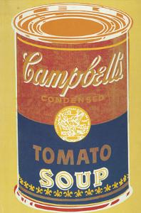 Colored Campbell's Soup Can, 1965 (yellow & blue) by Andy Warhol