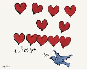 I Love You So, c. 1958 by Andy Warhol