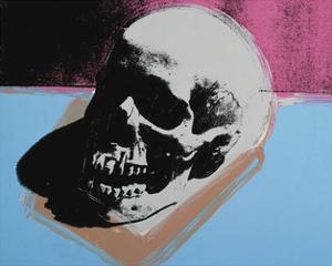 Skull, c.1976 (White on Blue and Pink) by Andy Warhol