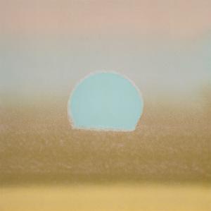 Sunset, 1972 (gold, blue) by Andy Warhol