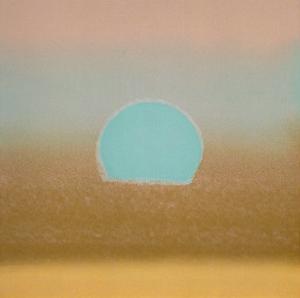 Sunset, c.1972 (gold, blue) by Andy Warhol