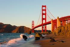 Golden Gate Bridge and Downtown San Francisco at Sunset-Andy777-Photographic Print