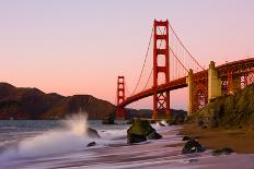 Golden Gate Bridge in San Francisco at Sunset-Andy777-Photographic Print