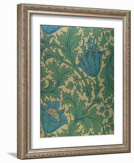 Anemone' Design-William Morris-Framed Giclee Print