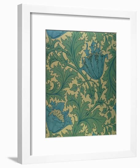 Anemone' Design-William Morris-Framed Giclee Print