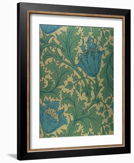 Anemone' Design-William Morris-Framed Giclee Print