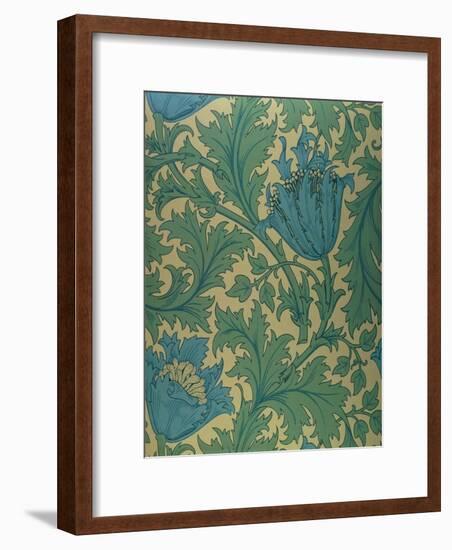 Anemone' Design-William Morris-Framed Giclee Print