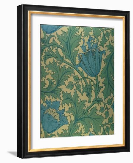 Anemone' Design-William Morris-Framed Giclee Print