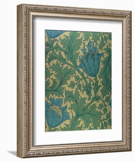 Anemone' Design-William Morris-Framed Giclee Print