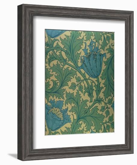 Anemone' Design-William Morris-Framed Giclee Print