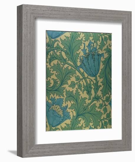 Anemone' Design-William Morris-Framed Giclee Print