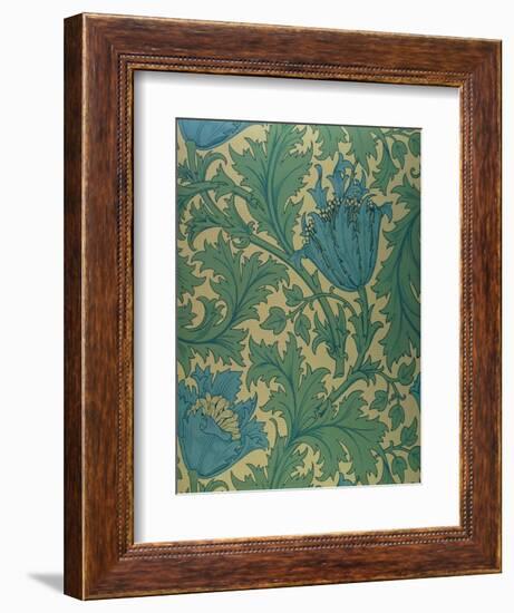 Anemone' Design-William Morris-Framed Giclee Print