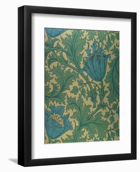 Anemone' Design-William Morris-Framed Giclee Print