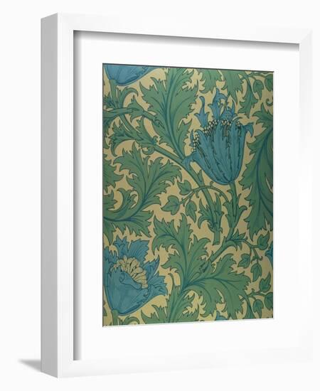 Anemone' Design-William Morris-Framed Giclee Print