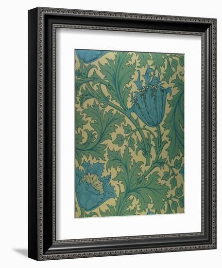 Anemone' Design-William Morris-Framed Giclee Print