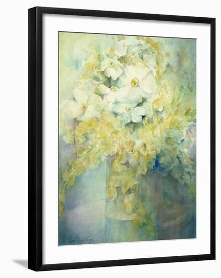 Anemone Japonica - White Queen and Molu-Karen Armitage-Framed Giclee Print