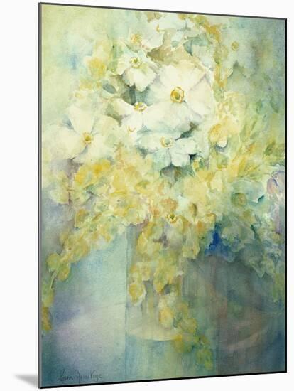 Anemone Japonica - White Queen and Molu-Karen Armitage-Mounted Giclee Print