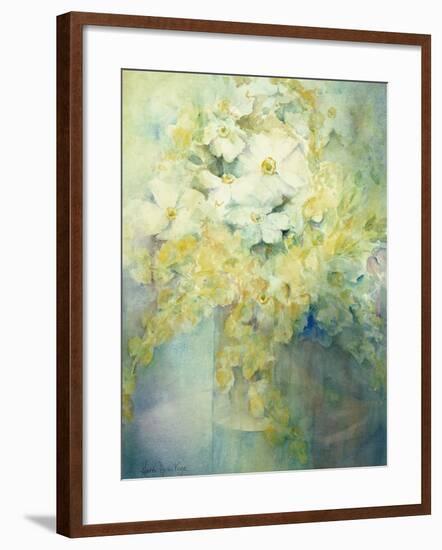 Anemone Japonica - White Queen and Molu-Karen Armitage-Framed Giclee Print