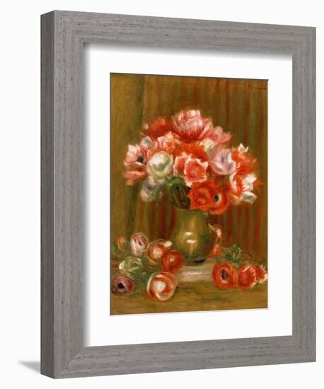 Anemones, 1909-Pierre-Auguste Renoir-Framed Giclee Print