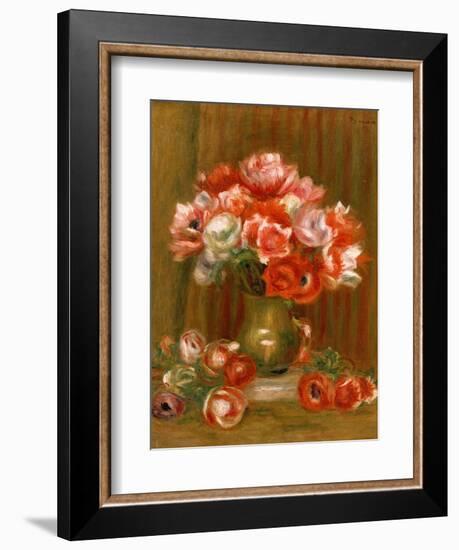 Anemones, 1909-Pierre-Auguste Renoir-Framed Giclee Print