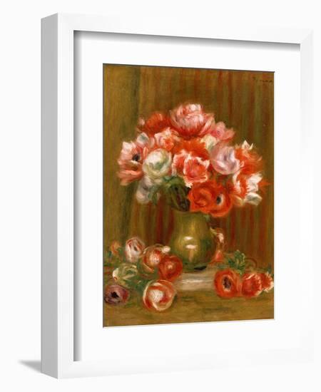 Anemones, 1909-Pierre-Auguste Renoir-Framed Giclee Print