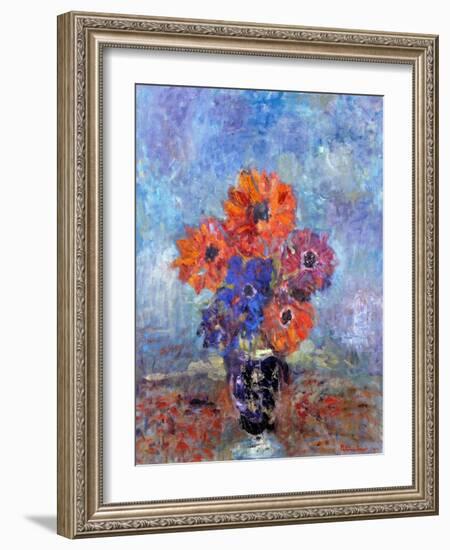 Anemones, 1998 (Oil on Canvas)-Patricia Espir-Framed Giclee Print