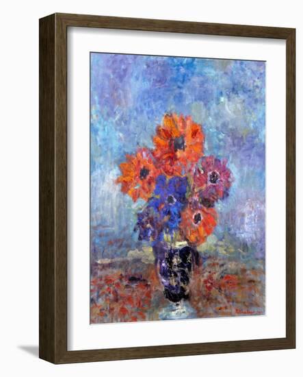 Anemones, 1998 (Oil on Canvas)-Patricia Espir-Framed Giclee Print