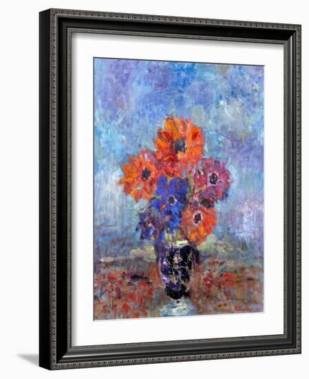 Anemones, 1998 (Oil on Canvas)-Patricia Espir-Framed Giclee Print