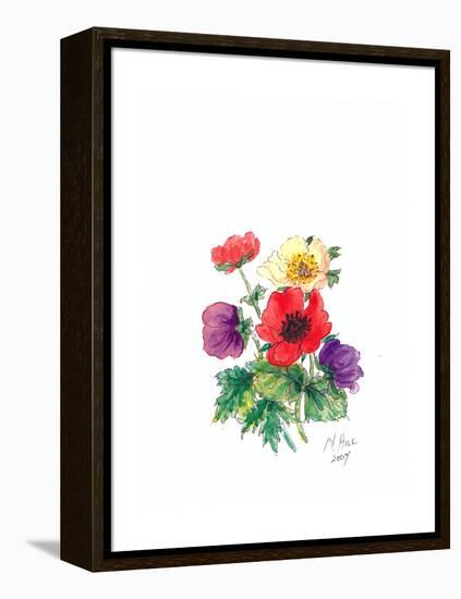 Anemones, 2007-Nell Hill-Framed Premier Image Canvas