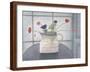 Anemones and Poppies in White Jug-Ruth Addinall-Framed Giclee Print