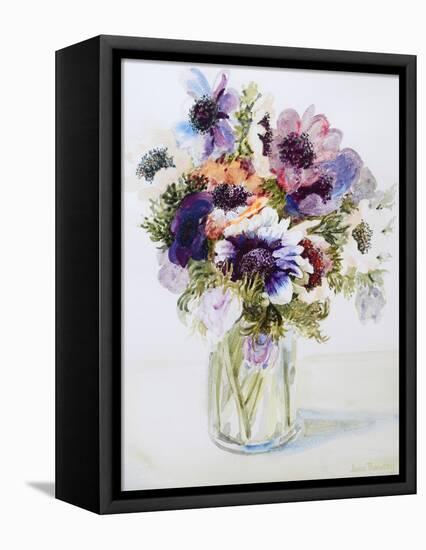 Anemones in a Glass Jug, 2000-Joan Thewsey-Framed Premier Image Canvas