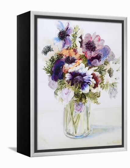 Anemones in a Glass Jug, 2000-Joan Thewsey-Framed Premier Image Canvas