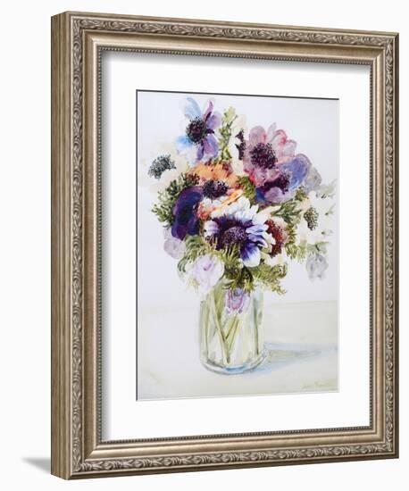 Anemones in a Glass Jug, 2000-Joan Thewsey-Framed Giclee Print