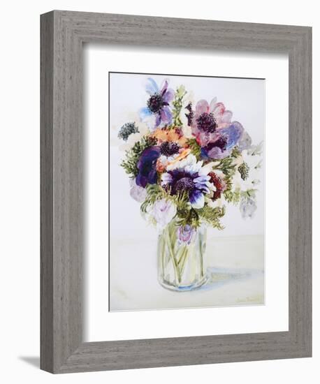 Anemones in a Glass Jug, 2000-Joan Thewsey-Framed Giclee Print