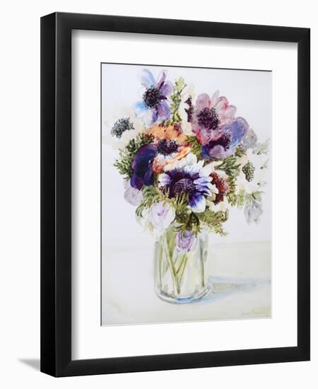 Anemones in a Glass Jug, 2000-Joan Thewsey-Framed Giclee Print