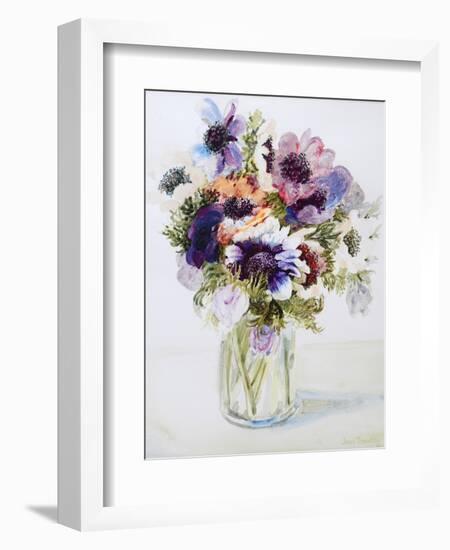 Anemones in a Glass Jug, 2000-Joan Thewsey-Framed Giclee Print