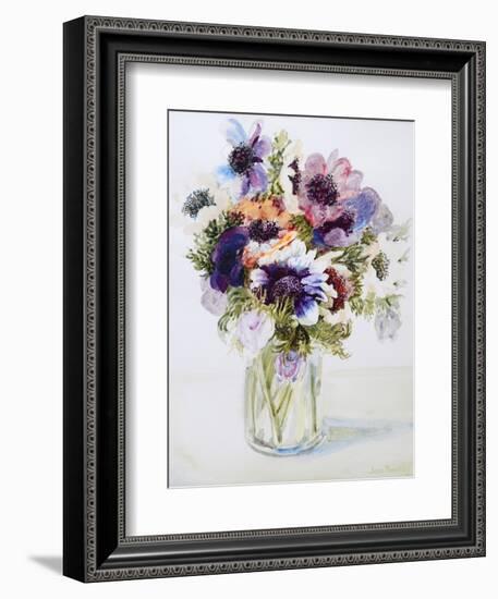 Anemones in a Glass Jug, 2000-Joan Thewsey-Framed Giclee Print