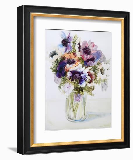 Anemones in a Glass Jug, 2000-Joan Thewsey-Framed Giclee Print