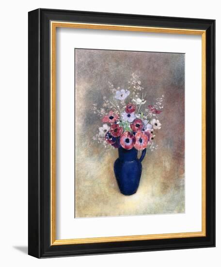 Anemones in a Jug, 1910-15-Odilon Redon-Framed Giclee Print