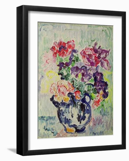 Anemones (Oil on Canvas)-Paul Signac-Framed Giclee Print