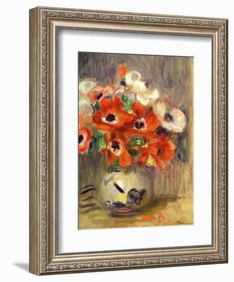 Anemones-Pierre-Auguste Renoir-Framed Giclee Print