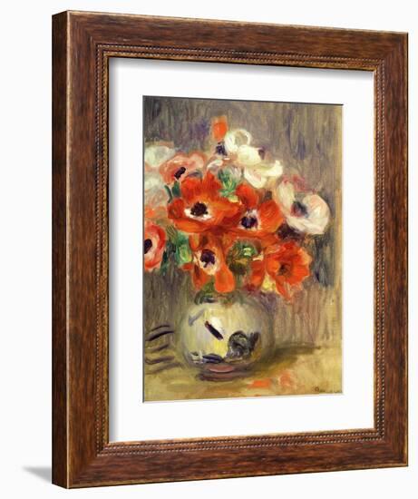 Anemones-Pierre-Auguste Renoir-Framed Giclee Print