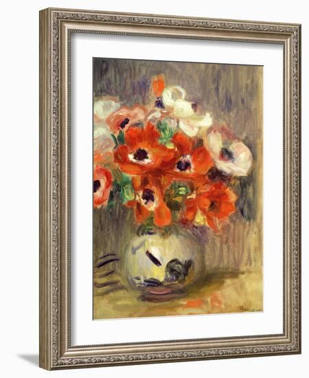 Anemones-Pierre-Auguste Renoir-Framed Giclee Print