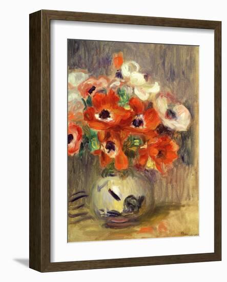 Anemones-Pierre-Auguste Renoir-Framed Giclee Print