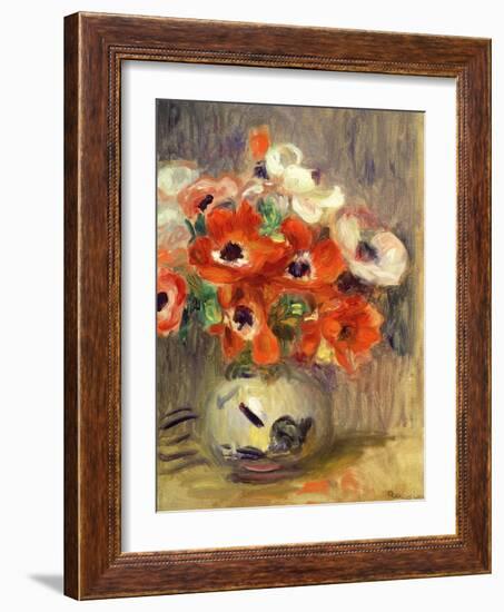 Anemones-Pierre-Auguste Renoir-Framed Giclee Print