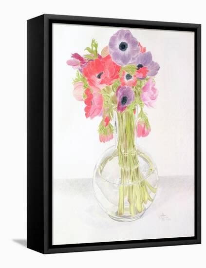 Anemonies, 1982-Alan Byrne-Framed Premier Image Canvas