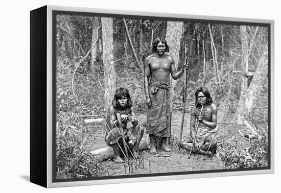 Angaite Indians, North Chaco, Paraguay, 1895-null-Framed Premier Image Canvas
